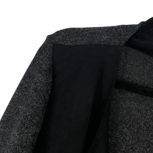 Mod-O-Doc Soft Black Suede and Grey Knit Cardigan Sweater - Picture 5 of 9